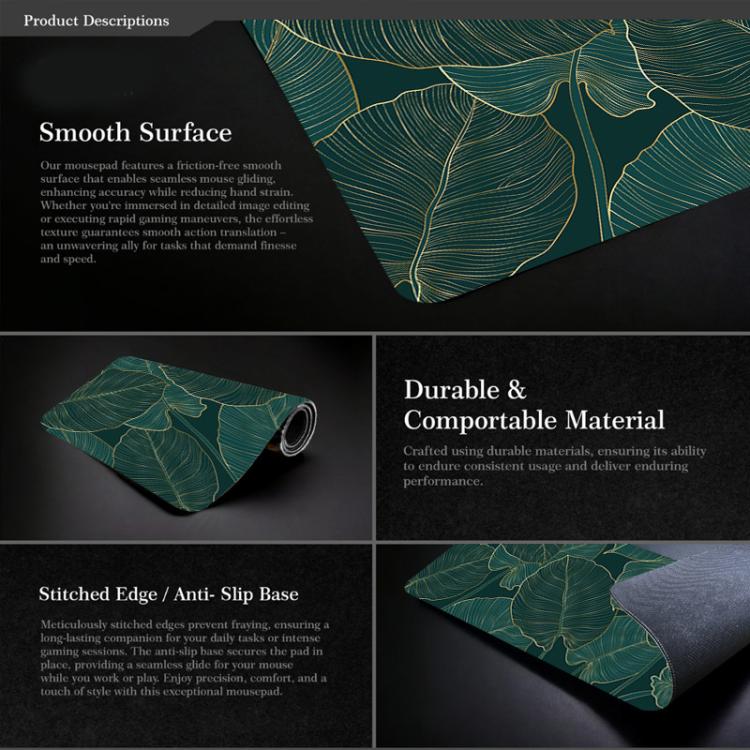 Flowers and Trees Themed Mouse Pad Desk Mat For Office/Gaming 300x700x3mm(No.2) - Mouse Pads by buy2fix | Online Shopping UK | buy2fix