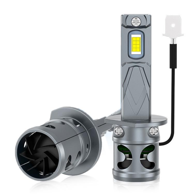 2pcs Direct Plug Mini LED Car Headlight Bulb With Fan Cooling(H1) - LED Headlamps by buy2fix | Online Shopping UK | buy2fix