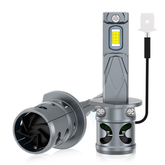 2pcs Direct Plug Mini LED Car Headlight Bulb With Fan Cooling(H1) - LED Headlamps by buy2fix | Online Shopping UK | buy2fix