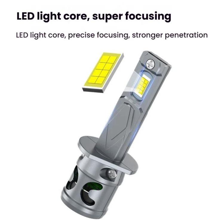 2pcs Direct Plug Mini LED Car Headlight Bulb With Fan Cooling(H1) - LED Headlamps by buy2fix | Online Shopping UK | buy2fix