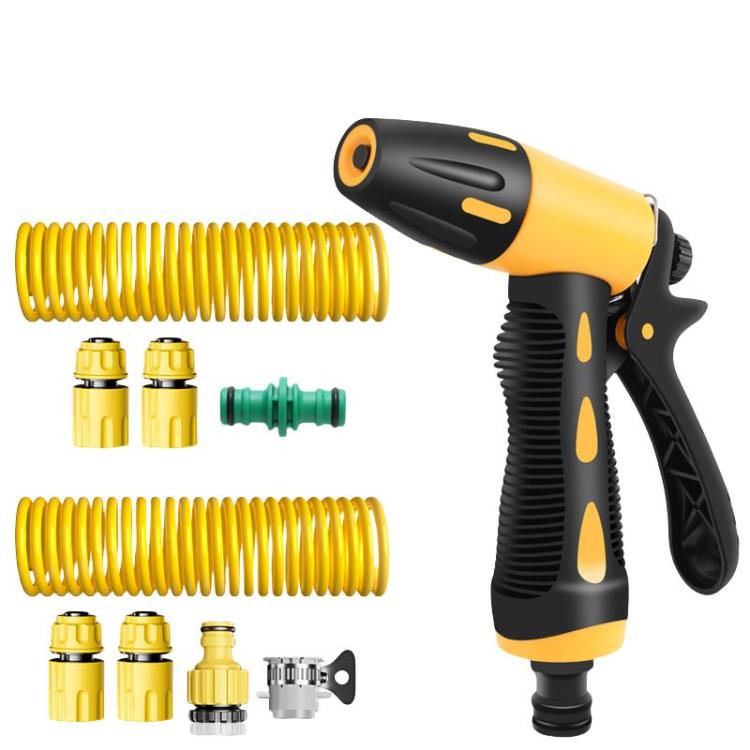 High-pressure Car Wash Sprinkler Household Spray Nozzle Rinse Watering Car Cleaning Tools, Spec: With Connectors+30m Spring Tube - Car Washer & Accessories by buy2fix | Online Shopping UK | buy2fix