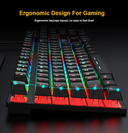 iMICE GK-490 4 In 1 Wired Hovering Illuminated Gaming Keyboard Mouse Headset Set - Wired Keyboard by iMICE | Online Shopping UK | buy2fix