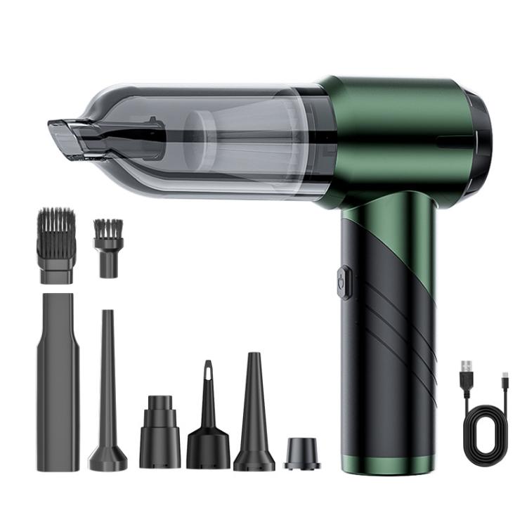 SUITU ST-6670 Handheld Small Brushless Suction Power Foldable Cordless Car Vacuum Cleaner(Dark Green) - Vacuum Cleaner by SUITU | Online Shopping UK | buy2fix