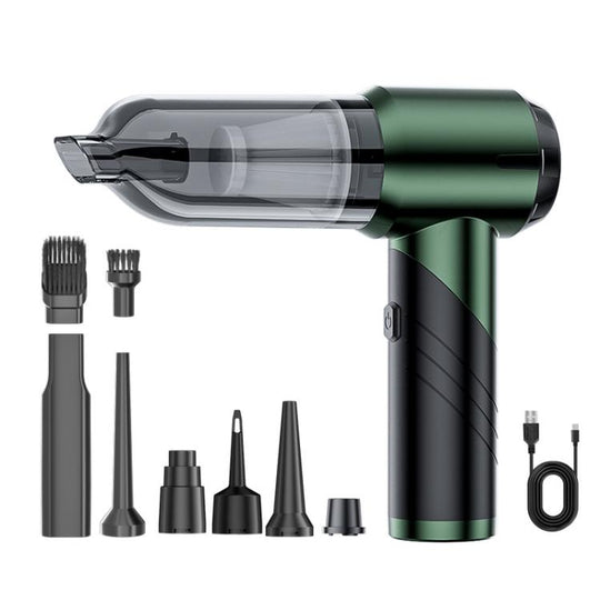 SUITU ST-6670 Handheld Small Brushless Suction Power Foldable Cordless Car Vacuum Cleaner(Dark Green)