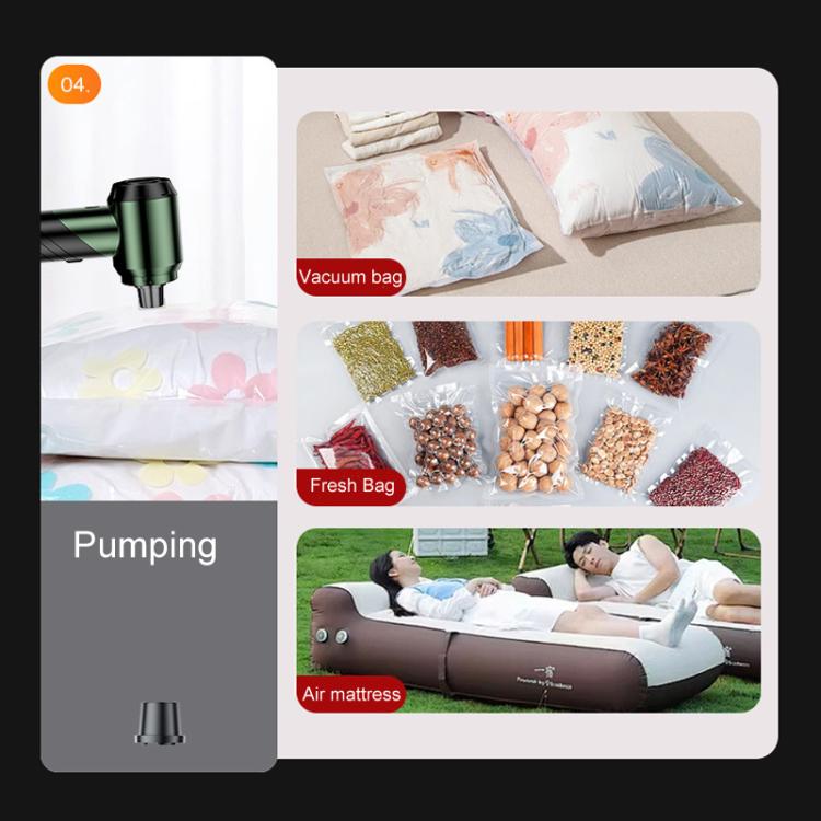 SUITU ST-6670 Handheld Small Brushless Suction Power Foldable Cordless Car Vacuum Cleaner(Dark Green) - Vacuum Cleaner by SUITU | Online Shopping UK | buy2fix