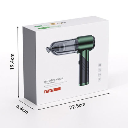 SUITU ST-6670 Handheld Small Brushless Suction Power Foldable Cordless Car Vacuum Cleaner(Dark Green) - Vacuum Cleaner by SUITU | Online Shopping UK | buy2fix