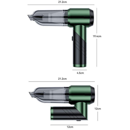 SUITU ST-6670 Handheld Small Brushless Suction Power Foldable Cordless Car Vacuum Cleaner(Dark Green) - Vacuum Cleaner by SUITU | Online Shopping UK | buy2fix