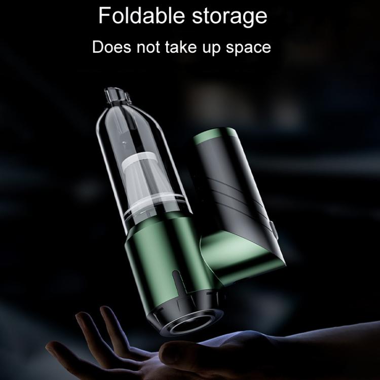 SUITU ST-6670 Handheld Small Brushless Suction Power Foldable Cordless Car Vacuum Cleaner(Dark Green) - Vacuum Cleaner by SUITU | Online Shopping UK | buy2fix