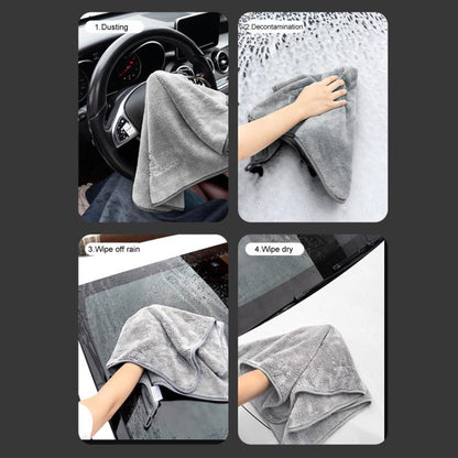 30 x 30cm SUITU ST-9009 Double-Sided Fleece Thickened Water Absorbent Quick Drying Car Wash Towel - Car washing supplies by SUITU | Online Shopping UK | buy2fix