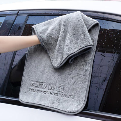 30 x 30cm SUITU ST-9009 Double-Sided Fleece Thickened Water Absorbent Quick Drying Car Wash Towel - Car washing supplies by SUITU | Online Shopping UK | buy2fix