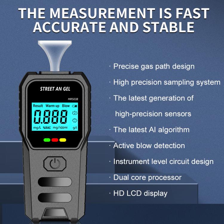 LCD Screen High-Precision Air-Blowing Dual-Purpose Alcohol Tester(503B) - Breath Alcohol Tester by buy2fix | Online Shopping UK | buy2fix