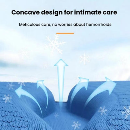 45x42x3.5cm Car Honeycomb Gel Seat Cushion Breathable Ice Silk Cushion(Black) - Seat Accessories by buy2fix | Online Shopping UK | buy2fix