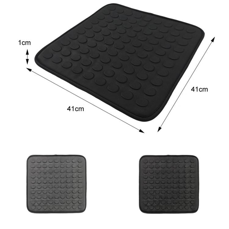 41x41x1cm Car Office Gel Breathable Chair Cushion(Black) - Seat Accessories by buy2fix | Online Shopping UK | buy2fix