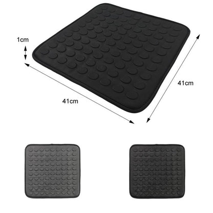 41x41x1cm Car Office Gel Breathable Chair Cushion(Black) - Seat Accessories by buy2fix | Online Shopping UK | buy2fix