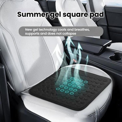 41x41x1cm Car Office Gel Breathable Chair Cushion(Black) - Seat Accessories by buy2fix | Online Shopping UK | buy2fix