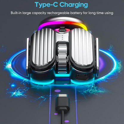 IMICE T800 Rechargeable Bluetooth Dual Mode Wireless Gaming Mice RGB Lighting Plating Mouse(Black) - Wireless Mice by iMICE | Online Shopping UK | buy2fix