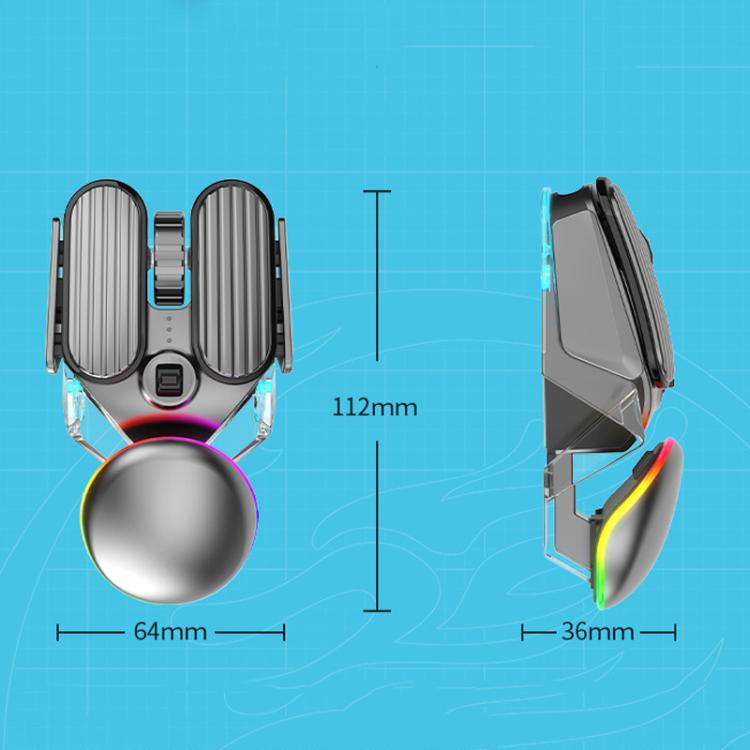 IMICE T800 Rechargeable Bluetooth Dual Mode Wireless Gaming Mice RGB Lighting Plating Mouse(Black) - Wireless Mice by iMICE | Online Shopping UK | buy2fix