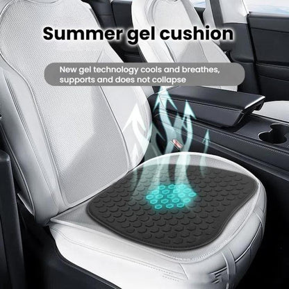37.5x38x1cm Car Office Gel Cooling Breathable Chair Cushions(Gray) - Seat Accessories by buy2fix | Online Shopping UK | buy2fix