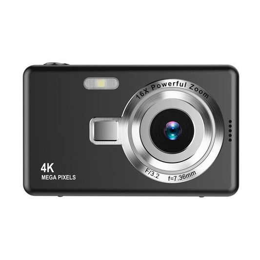 Q12 4K Pixel High Definition Digital Camera Portable Mini Photo Card Camera CCD(Black) - Video Cameras by buy2fix | Online Shopping UK | buy2fix