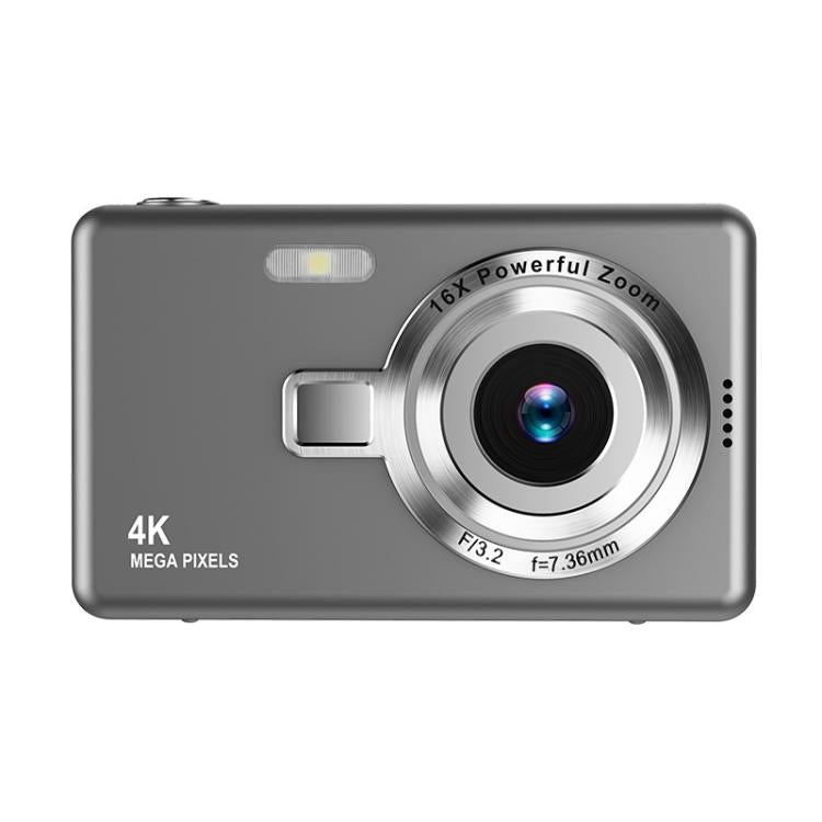 Q12 4K Pixel High Definition Digital Camera Portable Mini Photo Card Camera CCD(Gray) - Video Cameras by buy2fix | Online Shopping UK | buy2fix