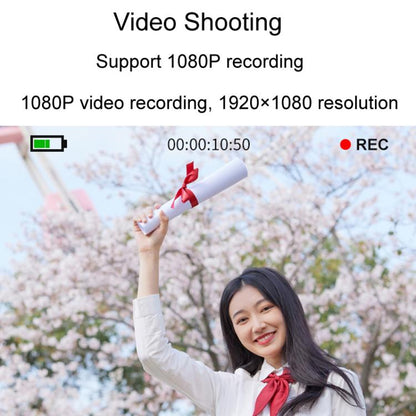 Q12 4K Pixel High Definition Digital Camera Portable Mini Photo Card Camera CCD(Gray) - Video Cameras by buy2fix | Online Shopping UK | buy2fix