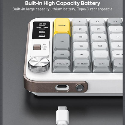 IMICE AN-800 Wireless Bluetooth Dual Mode Scissor Foot Structure Silent Keyboard(White) - Wireless Keyboard by iMICE | Online Shopping UK | buy2fix