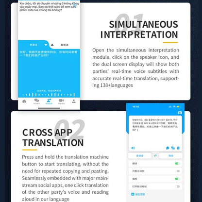 Basic Version Multilingual Mini Translator Real-Time Voice To Text Translation For Travel, Business & Instant Chat -  by buy2fix | Online Shopping UK | buy2fix