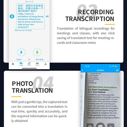 Basic Version Multilingual Mini Translator Real-Time Voice To Text Translation For Travel, Business & Instant Chat -  by buy2fix | Online Shopping UK | buy2fix