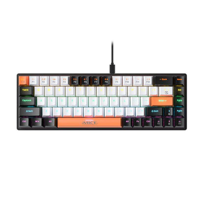 iMICE GK-690 Type-C Wired Mechanical Keyboard(Black Orange White) - Wired Keyboard by iMICE | Online Shopping UK | buy2fix