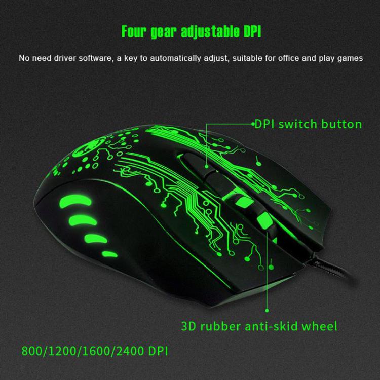 iMICE X9 USB Gaming Optical Wired Mouse(Black) - Wired Mice by iMICE | Online Shopping UK | buy2fix