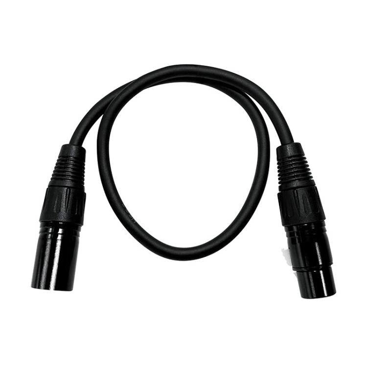 VEGGIEG Male to Female Microphone Stereo Microphone Cable Amplifier XLR Balanced Copper Cannon Audio Cable, Length: 0.5m(Black) - Microphone Audio Cable & Connector by VEGGIEG | Online Shopping UK | buy2fix