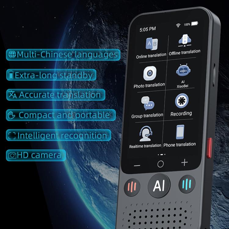 Z15W 3.1-inch Screen Multilanguage AI Translator Device 139 Online/17 Offline Languages, Real-Time Voice/Photo/Text Translation -  by buy2fix | Online Shopping UK | buy2fix