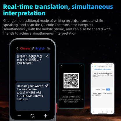 Z15W 3.1-inch Screen Multilanguage AI Translator Device 139 Online/17 Offline Languages, Real-Time Voice/Photo/Text Translation -  by buy2fix | Online Shopping UK | buy2fix
