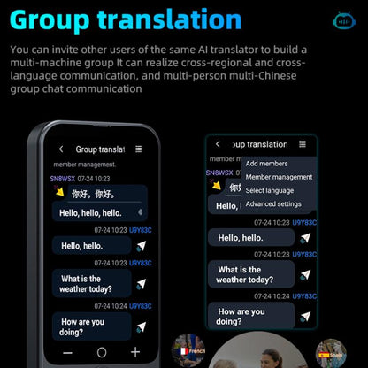 Z15W 3.1-inch Screen Multilanguage AI Translator Device 139 Online/17 Offline Languages, Real-Time Voice/Photo/Text Translation -  by buy2fix | Online Shopping UK | buy2fix