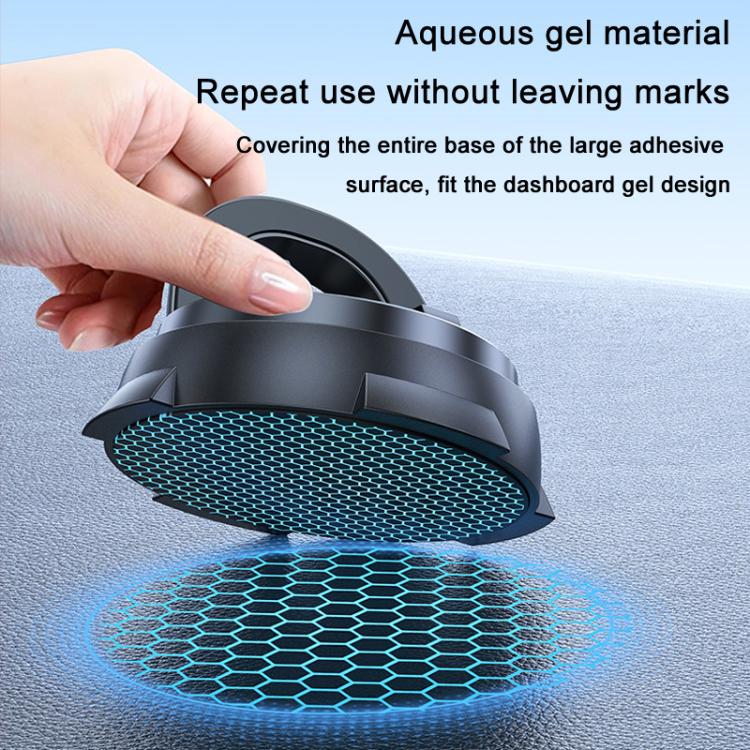 Car Navigation Stand Car Phone Holder 360 Rotating Powerful Adsorption Dashboard Multifunctional Phone Holder(Black) - Universal Car Holders by buy2fix | Online Shopping UK | buy2fix