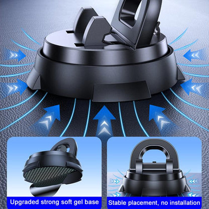 Car Navigation Stand Car Phone Holder 360 Rotating Powerful Adsorption Dashboard Multifunctional Phone Holder(Black) - Universal Car Holders by buy2fix | Online Shopping UK | buy2fix