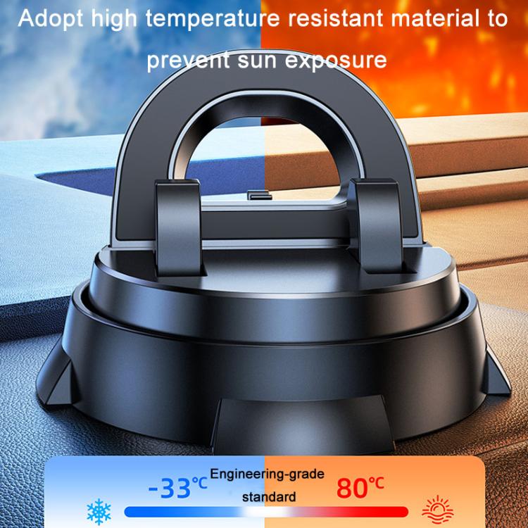 Car Navigation Stand Car Phone Holder 360 Rotating Powerful Adsorption Dashboard Multifunctional Phone Holder(Black) - Universal Car Holders by buy2fix | Online Shopping UK | buy2fix