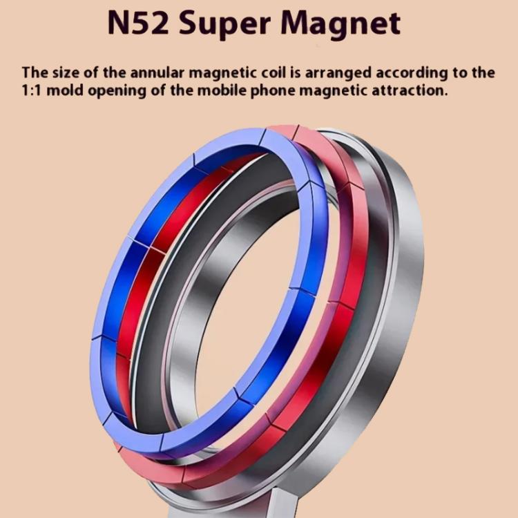 Travel Portable Magnetic Phone Holder Flexible Rotation Hands-Free Airplane Phone Mount(Silver) - Desktop Holder by buy2fix | Online Shopping UK | buy2fix