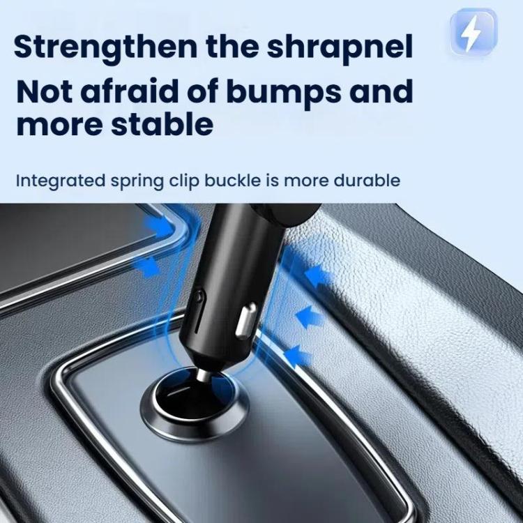 Multifunctional PD Bluetooth-Compatible USB Cigarette Lighter Car Fast Charging(8 Pin+TYPE-C) - Car Charger by buy2fix | Online Shopping UK | buy2fix