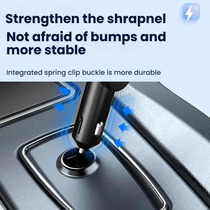 Multifunctional PD Bluetooth-Compatible USB Cigarette Lighter Car Fast Charging(8 Pin+TYPE-C) - Car Charger by buy2fix | Online Shopping UK | buy2fix