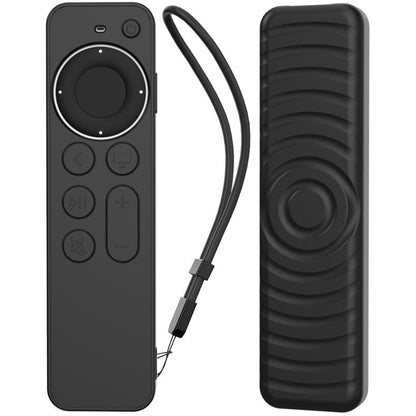 For Apple TV Siri Remote 2 / 3 AhaStyle PT167 Remote Control Silicone Protective Case(Black) - Remote Control Covers by AhaStyle | Online Shopping UK | buy2fix