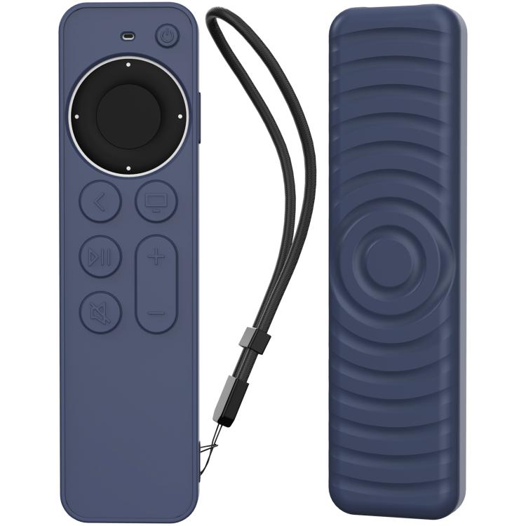 For Apple TV Siri Remote 2 / 3 AhaStyle PT167 Remote Control Silicone Protective Case(Blue) - Remote Control Covers by AhaStyle | Online Shopping UK | buy2fix