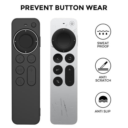 For Apple TV Siri Remote 2 / 3 AhaStyle PT167 Remote Control Silicone Protective Case(Blue) - Remote Control Covers by AhaStyle | Online Shopping UK | buy2fix