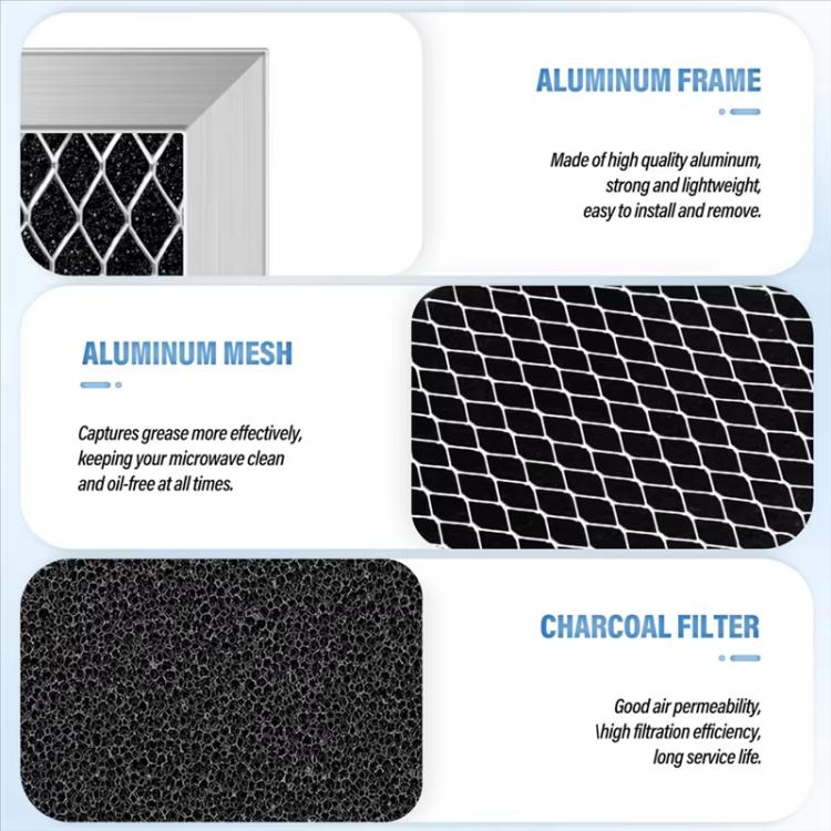 2pcs /Pack Microwave Charcoal Filter For GE WB02X11550 JX81L - Microwave Oven Parts by buy2fix | Online Shopping UK | buy2fix