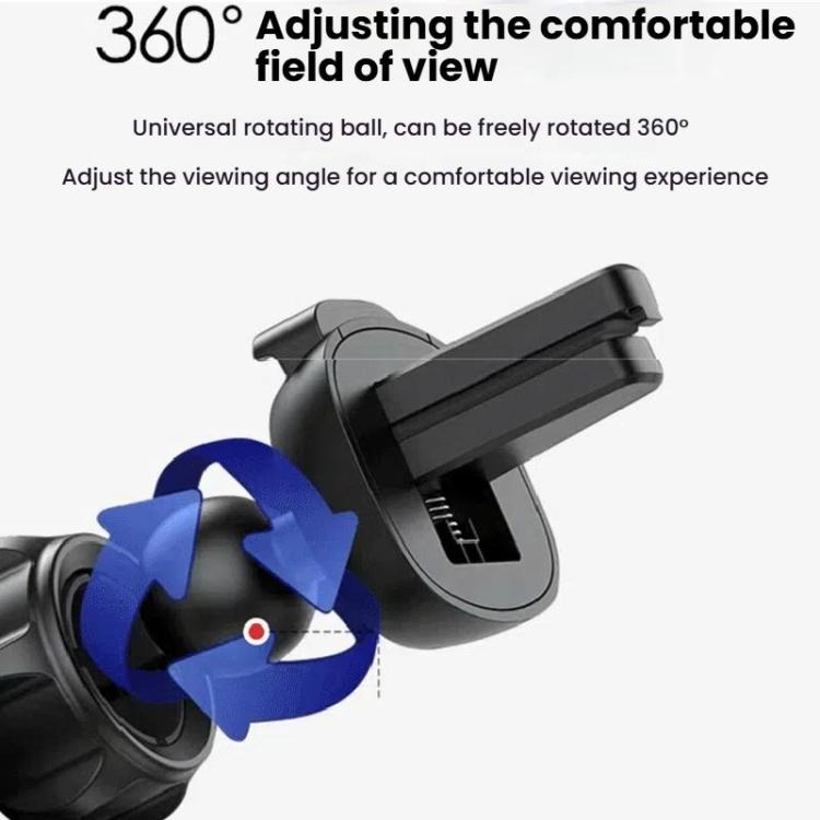 Air Outlet Clip-on Gravity 360-degree Rotating Car Phone Holder, Color: Silver Eagle Beak Clip - Universal Car Holders by buy2fix | Online Shopping UK | buy2fix