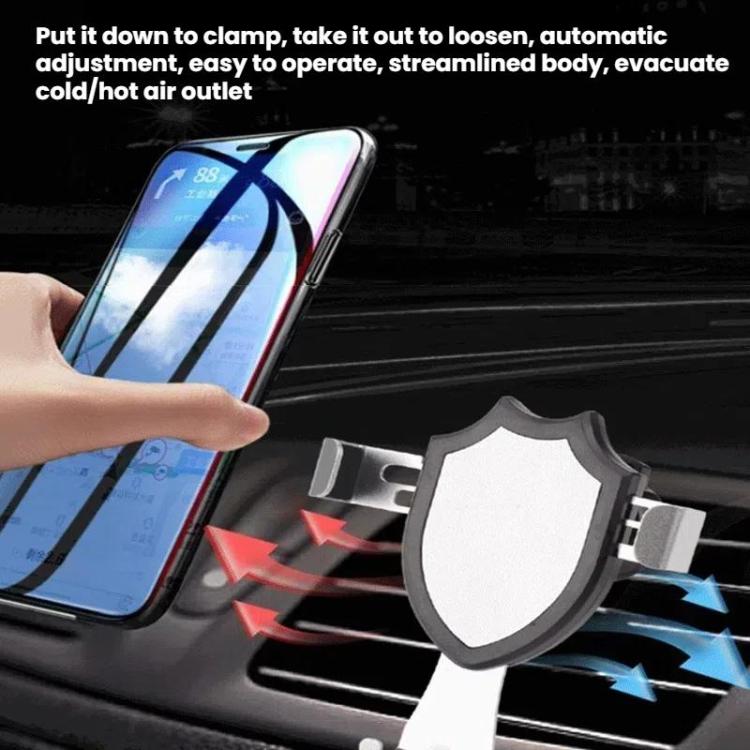 Air Outlet Clip-on Gravity 360-degree Rotating Car Phone Holder, Color: Gray Eagle Beak Clip - Universal Car Holders by buy2fix | Online Shopping UK | buy2fix