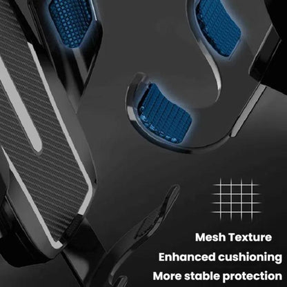 Carbon Fiber Clip-on Gravity Air Outlet Car Phone Holder, Color: Black Hawkbill Clip - Universal Car Holders by buy2fix | Online Shopping UK | buy2fix