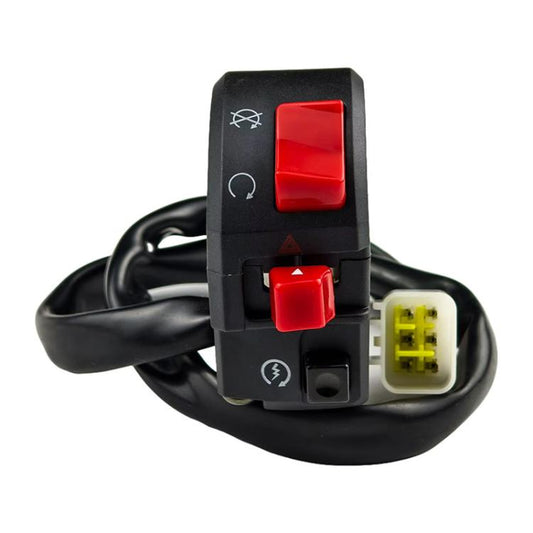 For Ducati Motorcycle Right Handlebar Combination Switch With Double Flash(BZKG) - Electrical System by buy2fix | Online Shopping UK | buy2fix