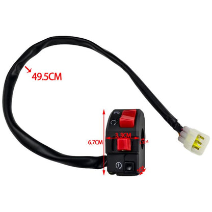 For Ducati Motorcycle Right Handlebar Combination Switch With Double Flash(BZKG) - Electrical System by buy2fix | Online Shopping UK | buy2fix