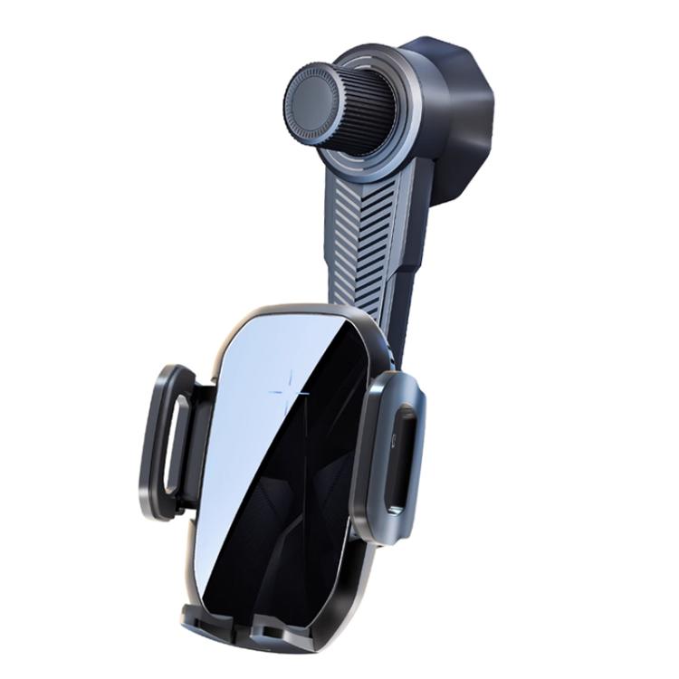 15W Wireless Induction Snap-on Charging Car Air Outlet Phone Holder, Color: Black + Long Hook Clip - Wireless Charger Holders by buy2fix | Online Shopping UK | buy2fix